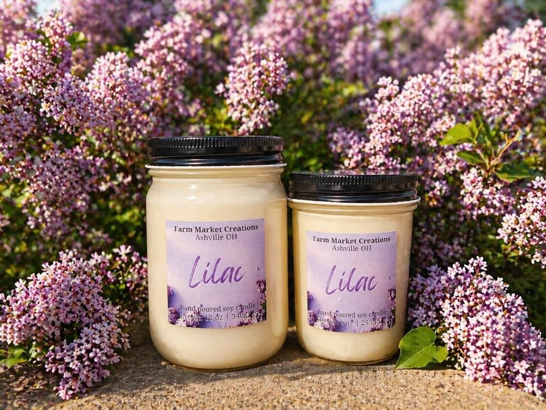 candle house♡紫陽花 Lilac Candle | Farm Market Creations Mercantile